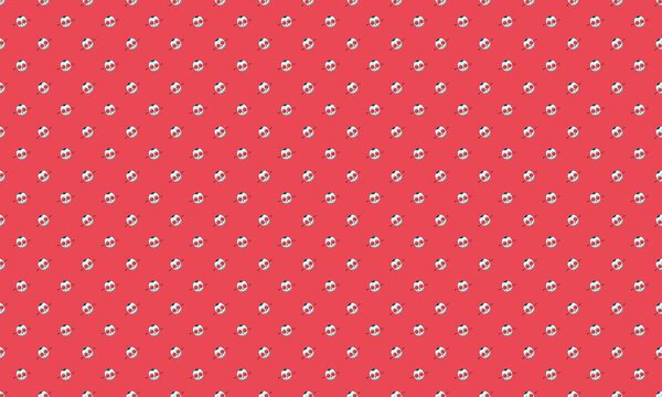 Colored background with different accessories