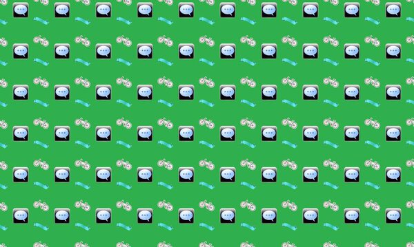 Цветной фон с различными аксессуарами