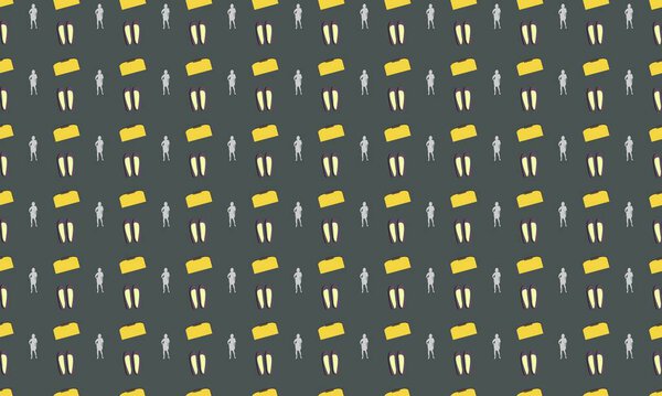 Цветной фон с различными аксессуарами