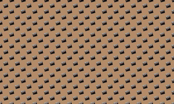 Colored background with different accessories