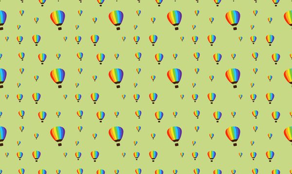 Цветной фон с различными аксессуарами