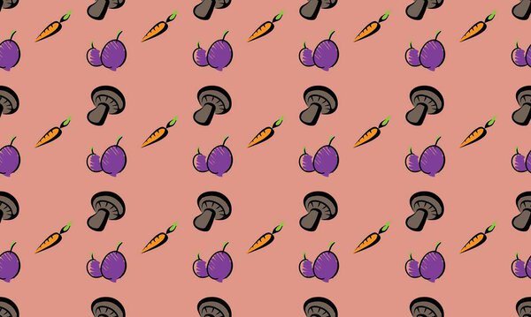 Цветной фон с различными аксессуарами