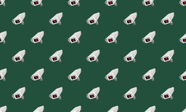 Colored background with different accessories