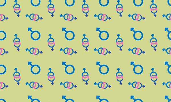 Цветной фон с различными аксессуарами