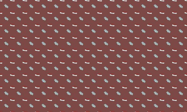 Colored background with different accessories