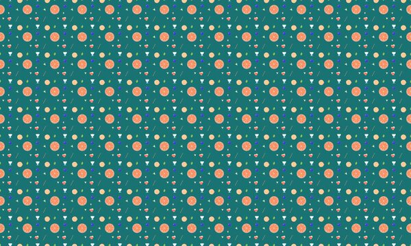 Цветной фон с различными аксессуарами