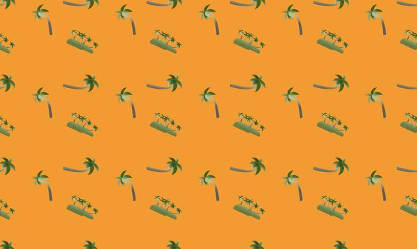 Colored background with different accessories