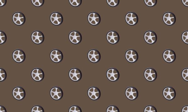 Colored background with different accessories