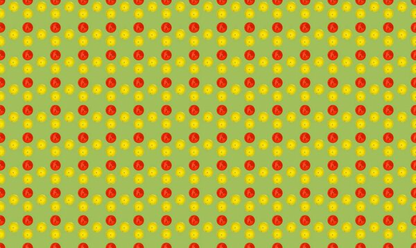 Colored background with different accessories