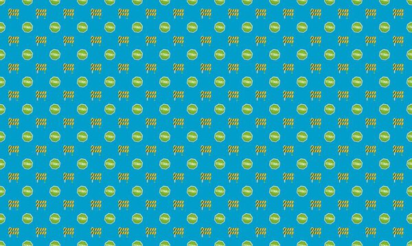 Colored background with different accessories