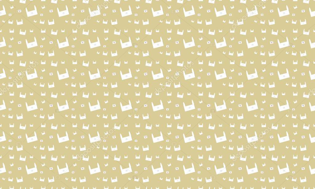 Colored background with different accessories