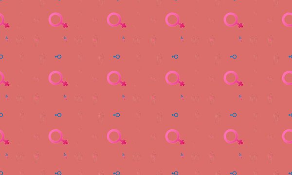 Colored background with different accessories