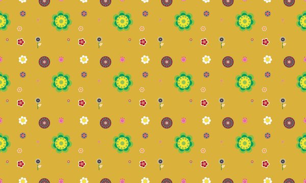 Цветной фон с различными аксессуарами