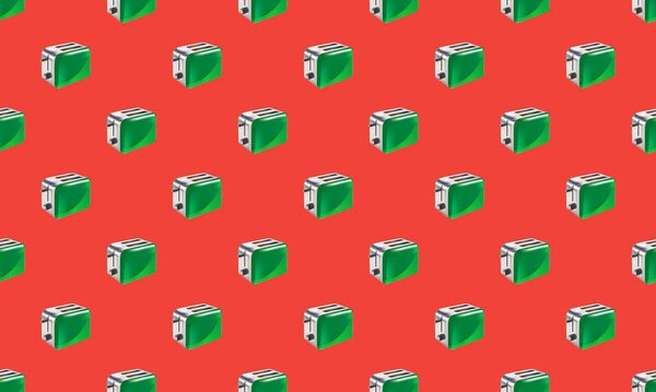 Colored background with different accessories