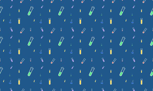 Colored background with different accessories