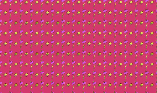 Colored background with different accessories