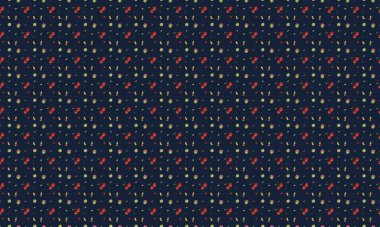 Colored background with different accessories vector Colored background with different accessories vector