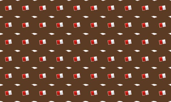 Colored background with different accessories