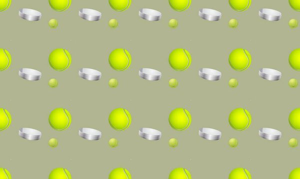 Colored background with different accessories