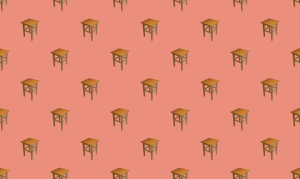 Colored background with different accessories