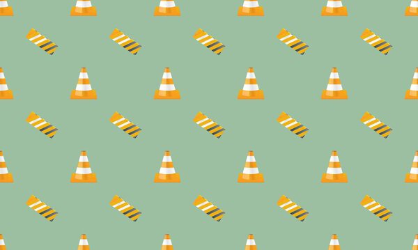 Colored background with different accessories