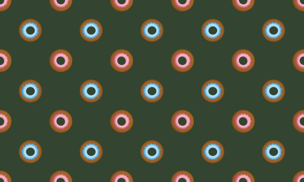 Colored background with different accessories