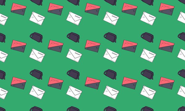 Цветной фон с различными аксессуарами