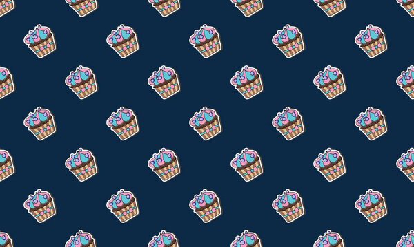 Colored background with different accessories