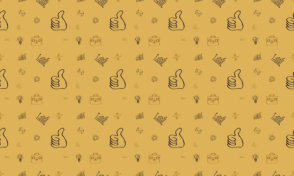 Colored background with different accessories