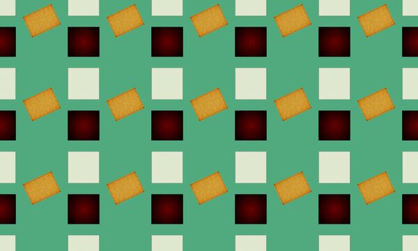 Цветной фон с различными аксессуарами