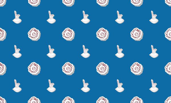 Цветной фон с различными аксессуарами