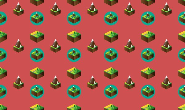 Colored background with different accessories