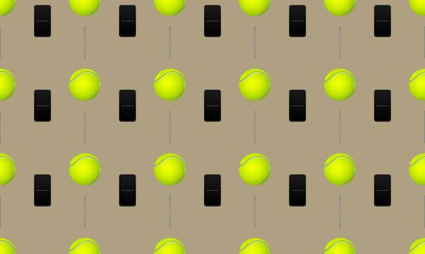 Цветной фон с различными аксессуарами