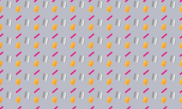 Colored background with different accessories