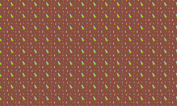 Colored background with different accessories