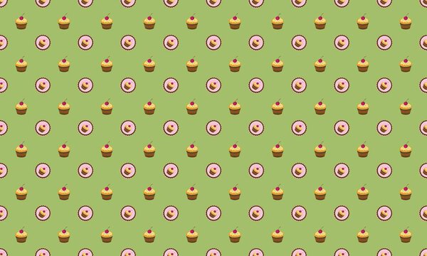 Colored background with different accessories