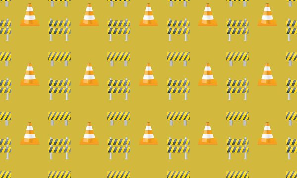 Colored background with different accessories