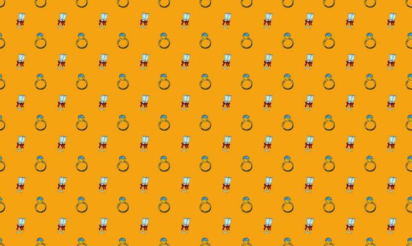 Цветной фон с различными аксессуарами