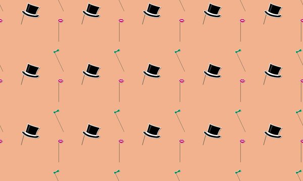 Цветной фон с различными аксессуарами