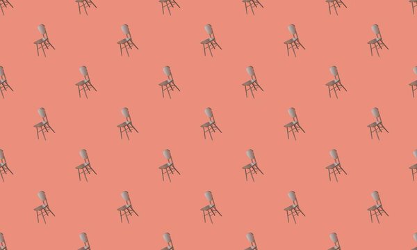 Colored background with different accessories