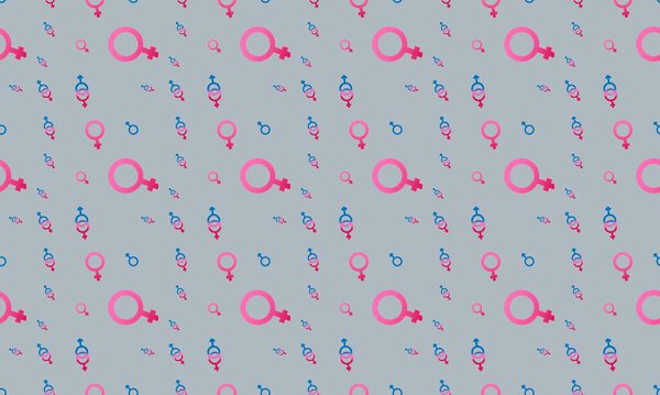 Colored background with different accessories