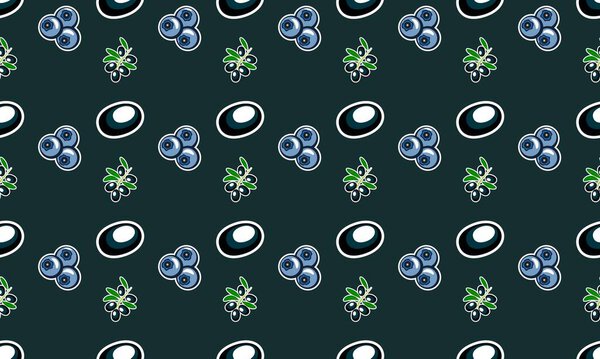 Colored background with different accessories