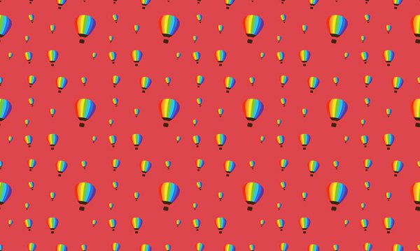 Цветной фон с различными аксессуарами