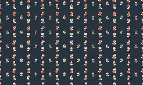 Colored background with different accessories