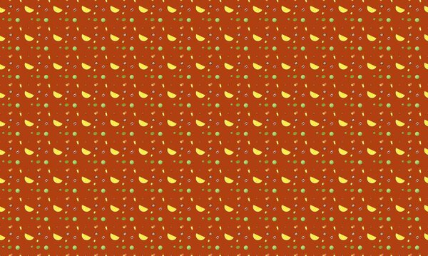 Colored background with different accessories