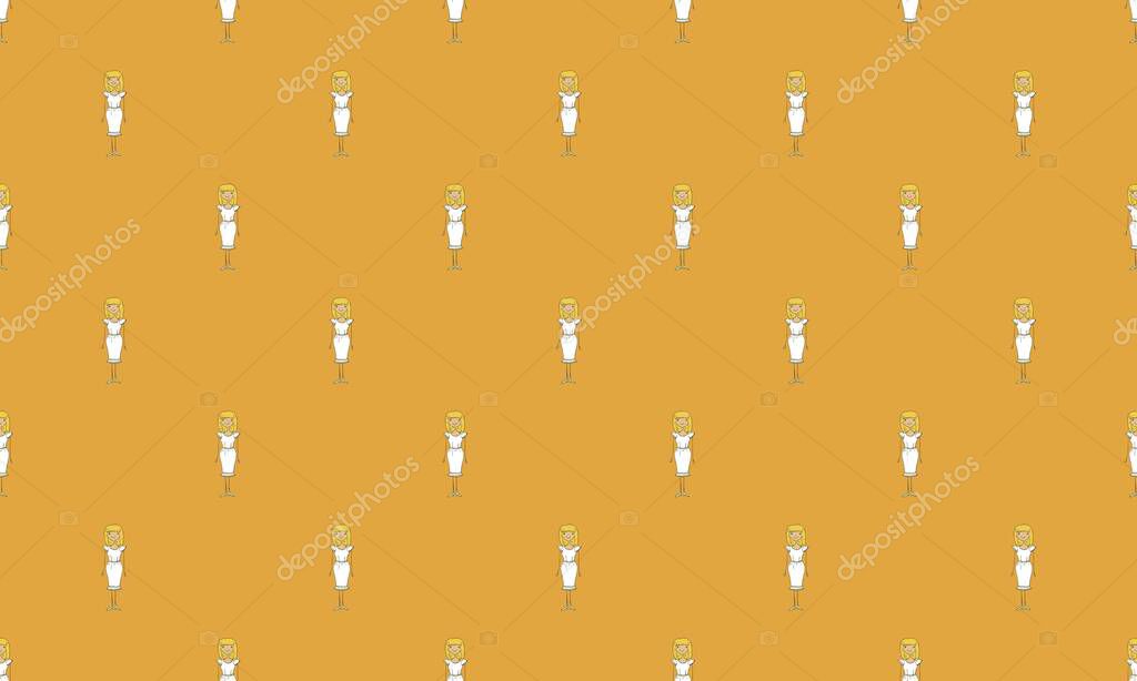 Colored background with different accessories