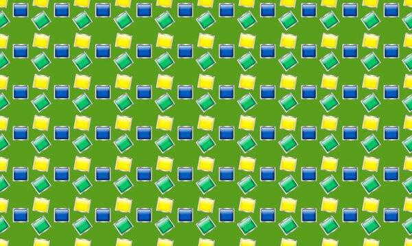 Цветной фон с различными аксессуарами