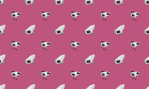 Colored background with different accessories