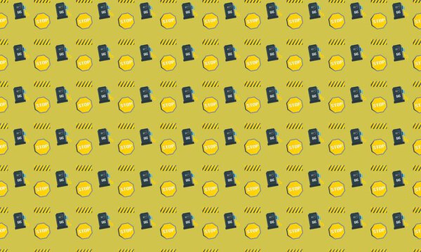 Цветной фон с различными аксессуарами