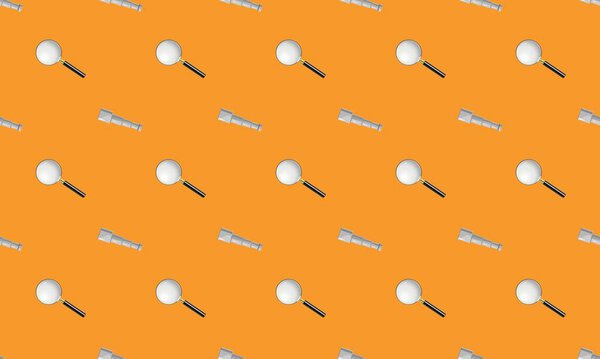 Colored background with different accessories